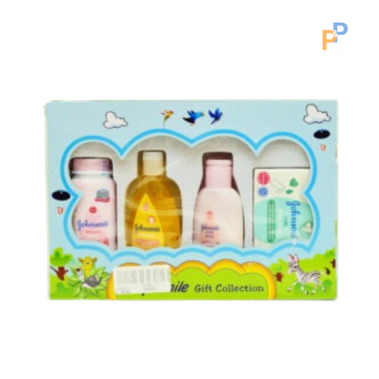 Johnson’s Baby Gift Set – Newborn Care Pack with Lotion, Powder, Shampoo, Soap & Cotton Buds