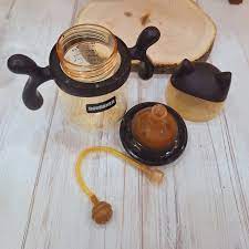 DOUDANER Wide Neck PPSU Baby Feeder Bottle – Anti-Colic, Self-Feeding Design with Cat Cap & Handles (300ml / 10oz