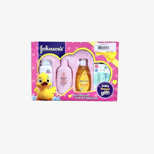 Johnson’s Baby Shower Gift Set – Baby Lotion, Powder, Shampoo & Soap | Newborn Care Kit